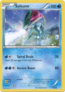 Suicune (14 - Non-Holo) - XY Trainer Kit: Pikachu Libre & Suicune - Pokemon card