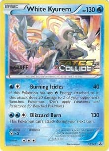 White Kyurem - XY128 (Prerelease) [Staff] - XY Promos - Pokemon card