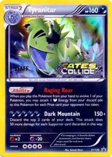 Tyranitar - XY130 (Prerelease) [Staff] - XY Promos - Pokemon card