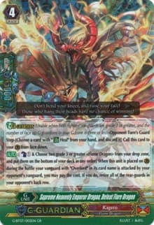 Supreme Heavenly Emperor Dragon, Defeat Flare Dragon - G-BT07: Glorious Bravery of Radiant Sword - Cardfight Vanguard card