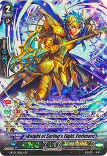 Knight of Spring's Light, Perimore (SP) - G-BT07: Glorious Bravery of Radiant Sword - Cardfight Vanguard card