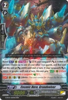 Cosmic Hero, Grandvolver - G-BT07: Glorious Bravery of Radiant Sword - Cardfight Vanguard card