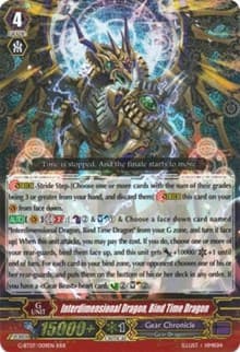 Interdimensional Dragon, Bind Time Dragon - G-BT07: Glorious Bravery of Radiant Sword - Cardfight Vanguard card