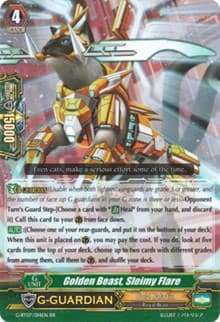 Golden Beast, Sleimy Flare - G-BT07: Glorious Bravery of Radiant Sword - Cardfight Vanguard card