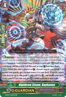 Highbrow Steam, Raphanna - G-BT07: Glorious Bravery of Radiant Sword - Cardfight Vanguard card