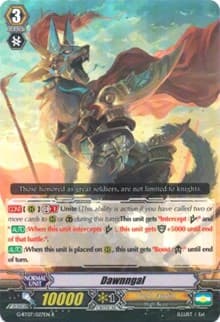 Dawnngal - G-BT07: Glorious Bravery of Radiant Sword - Cardfight Vanguard card