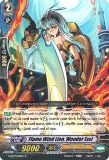 Flame Wind Lion, Wonder Ezel - G-BT07: Glorious Bravery of Radiant Sword - Cardfight Vanguard card