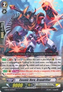 Cosmic Hero, Grandrifter - G-BT07: Glorious Bravery of Radiant Sword - Cardfight Vanguard card