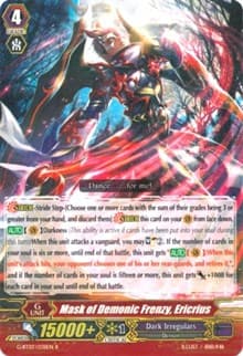 Mask of Demonic Frenzy, Ericrius - G-BT07: Glorious Bravery of Radiant Sword - Cardfight Vanguard card