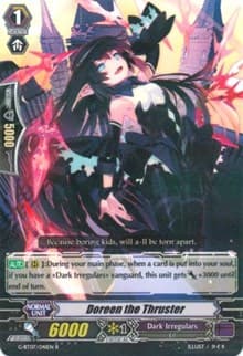 Doreen the Thruster - G-BT07: Glorious Bravery of Radiant Sword - Cardfight Vanguard card