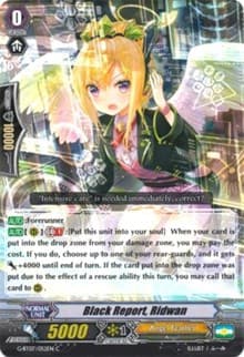 Black Report, Ridwan - G-BT07: Glorious Bravery of Radiant Sword - Cardfight Vanguard card
