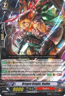 Dragon Knight, Nadim - G-BT07: Glorious Bravery of Radiant Sword - Cardfight Vanguard card