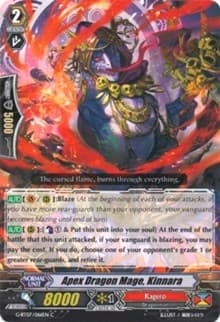Apex Dragon Mage, Kinnara - G-BT07: Glorious Bravery of Radiant Sword - Cardfight Vanguard card