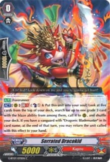 Serrated Dracokid - G-BT07: Glorious Bravery of Radiant Sword - Cardfight Vanguard card