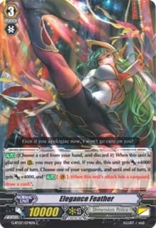 Elegance Feather - G-BT07: Glorious Bravery of Radiant Sword - Cardfight Vanguard card
