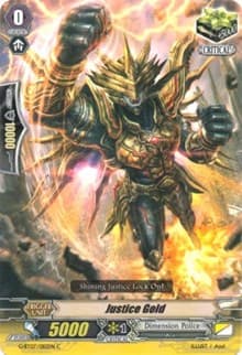 Justice Gold - G-BT07: Glorious Bravery of Radiant Sword - Cardfight Vanguard card