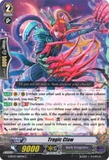 Tragic Claw - G-BT07: Glorious Bravery of Radiant Sword - Cardfight Vanguard card