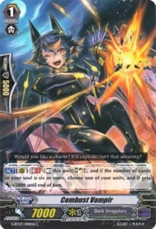 Combust Vampir - G-BT07: Glorious Bravery of Radiant Sword - Cardfight Vanguard card