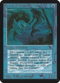 Merfolk of the Pearl Trident - Alpha Edition - Magic: The Gathering card
