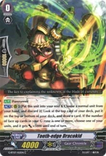 Tooth-edge Dracokid - G-BT07: Glorious Bravery of Radiant Sword - Cardfight Vanguard card
