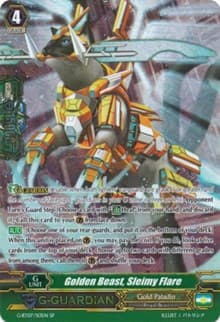 Golden Beast, Sleimy Flare (SP) - G-BT07: Glorious Bravery of Radiant Sword - Cardfight Vanguard card
