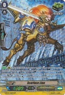 Scarface Lion (SP) - G-BT07: Glorious Bravery of Radiant Sword - Cardfight Vanguard card