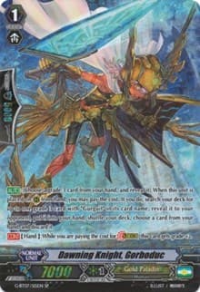 Dawning Knight, Gorboduc (SP) - G-BT07: Glorious Bravery of Radiant Sword - Cardfight Vanguard card