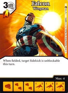 Falcon - Wingman - Civil War - Dice Masters card