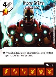 Iron Man - Pro-Reg - Civil War - Dice Masters card