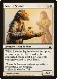 Leonin Squire - Fifth Dawn - Magic: The Gathering card