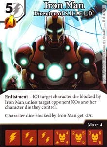Iron Man - Director of S.H.I.E.L.D. - Civil War - Dice Masters card