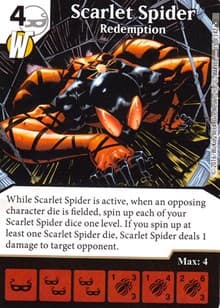 Scarlet Spider - Redemption - Civil War - Dice Masters card