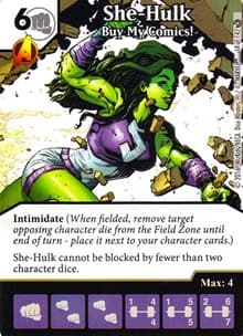 She-Hulk - Buy My Comics! - Civil War - Dice Masters card