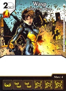 Wasp - Janet Van Dyne - Civil War - Dice Masters card