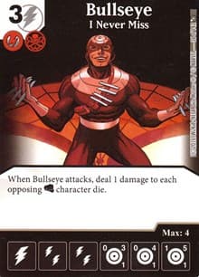 Bullseye - I Never Miss - Civil War - Dice Masters card