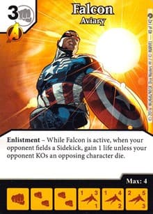 Falcon - Aviary - Civil War - Dice Masters card