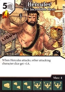 Hercules - The Incredible Herc - Civil War - Dice Masters card