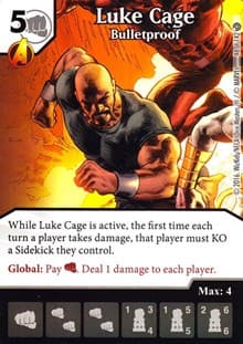Luke Cage - Bulletproof - Civil War - Dice Masters card