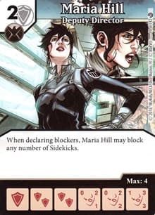 Maria Hill - Deputy Director - Civil War - Dice Masters card