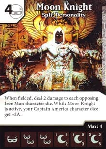 Moon Knight - Split Personality - Civil War - Dice Masters card