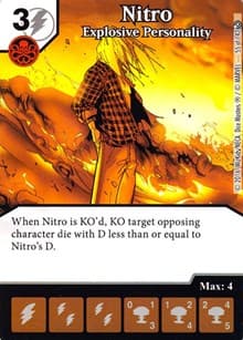 Nitro - Explosive Personality - Civil War - Dice Masters card