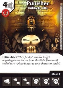 Punisher - Unlikely Ally - Civil War - Dice Masters card