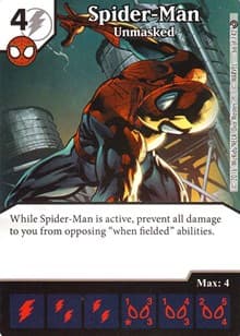 Spider-Man - Unmasked - Civil War - Dice Masters card
