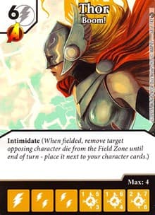 Thor - Boom! - Civil War - Dice Masters card