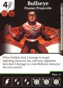 Bullseye - Peanut Projectile - Civil War - Dice Masters card