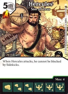 Hercules - Son of Zeus - Civil War - Dice Masters card