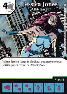 Jessica Jones - AKA Jewel - Civil War - Dice Masters card