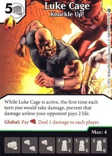 Luke Cage - Knuckle Up! - Civil War - Dice Masters card