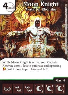 Moon Knight - Avatar of Khonshu - Civil War - Dice Masters card