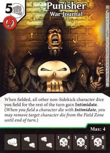 Punisher - War Journal - Civil War - Dice Masters card